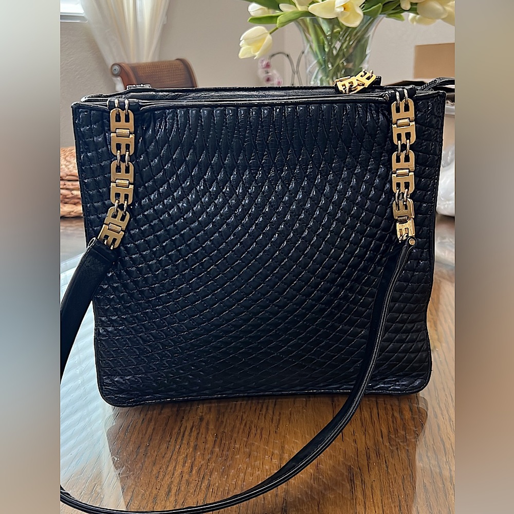 Bally quilted lambskin bag with signature B links